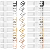 moVear Prestige C1 26mm Uhrenarmband aus Leder | Weiß, Weiß Nähte [Größen XS-XXL und Schnalle zur Auswahl]