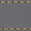 Strap C1 22mm | Gray / Gold thread | Leather parts without buckle