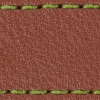 Watch strap pad W1 18mm | Brown / Lime thread