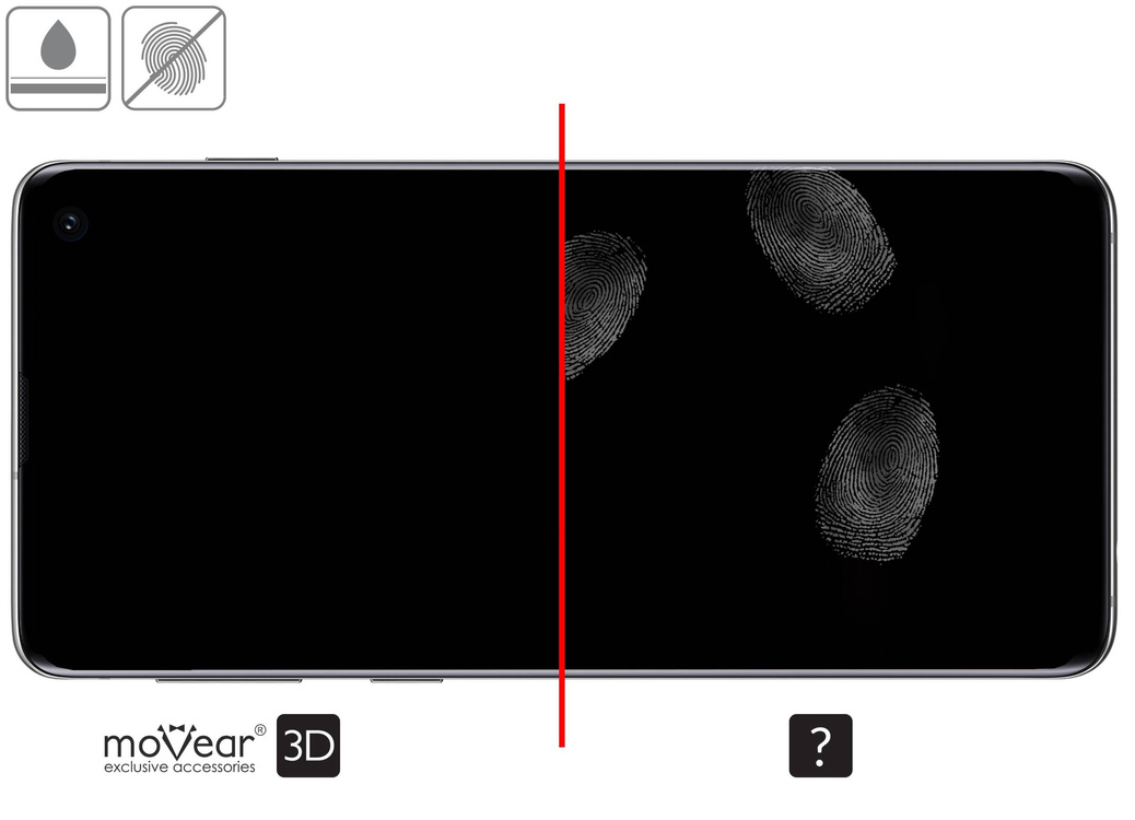 2 Stk. | moVear GLASS mSHIELD 3D für Samsung Galaxy S10+ (Plus) (6.4") (Vollbildschutz)