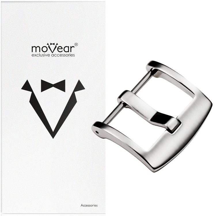 moVear Buckle U1 - 22mm | Watch strap buckle | 304L stainless steel Silver polished