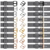 moVear Prestige C1 22mm Uhrenarmband aus Leder | Grau, Grau Nähte [Größen XS-XXL und Schnalle zur Auswahl]