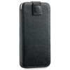 moVear pocketCase C+ Einschubtasche aus Leder für Smartfon rozmiar S (ok 141 x 68 x 8mm) | Glattleder (Schwarz)