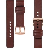 moVear Prestige S1 18mm Leather strap for Garmin Vivoactive 4S, Venu 3S/2S, Vívomove 3S Auburn [sizes XS-XXL and buckle to choose from]