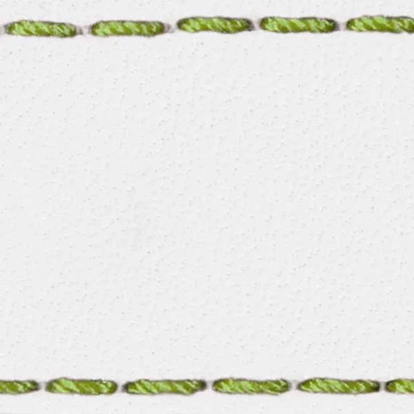 Strap C1 18mm | White / Lime thread | Leather parts without buckle