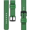 moVear Prestige C1 20mm Green Leather strap for Samsung Galaxy Watch 7 / 6 / 5 / 4 / 3 & Pro / FE / Classic / Active | Green stitching [sizes XS-XXL and buckle to choose from]