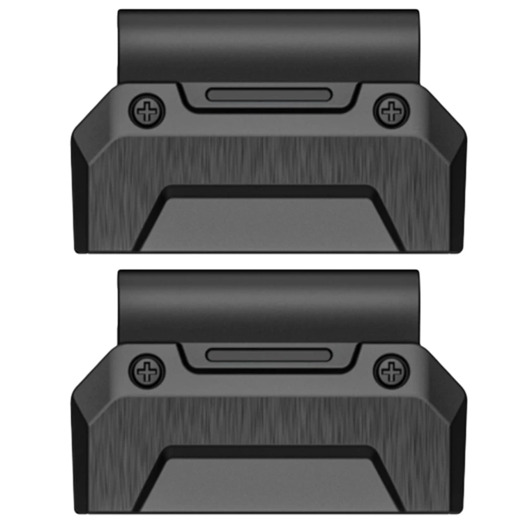 moVear | Schwarz 22mm Armbandadapter für Garmin QuickFit 26mm Fenix / Epix / Quatix / Tactix / Enduro - 51mm | Schwarz Rostfreier Stahl +PVD