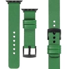 moVear Prestige S1 20mm Lederarmband für Apple Watch 10 / 9 / 8 / 7 / 6 / 5 / 4 / SE (46/45/44mm) & Ultra (49mm) Grün [Adapter und Schnalle zur Auswahl]