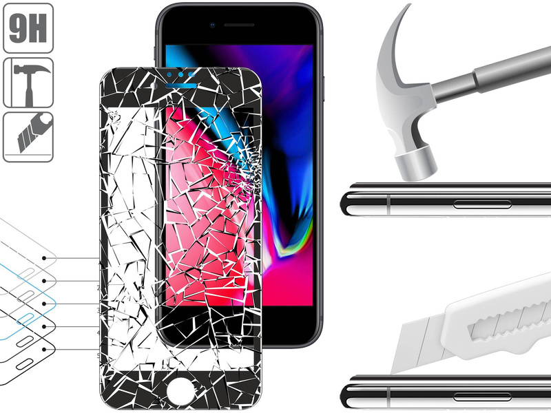 2 Stk. | moVear GLASS mSHIELD 3D PRO MATT für Apple iPhone 6 Plus / 6s Plus (5.5") | (Antireflex)