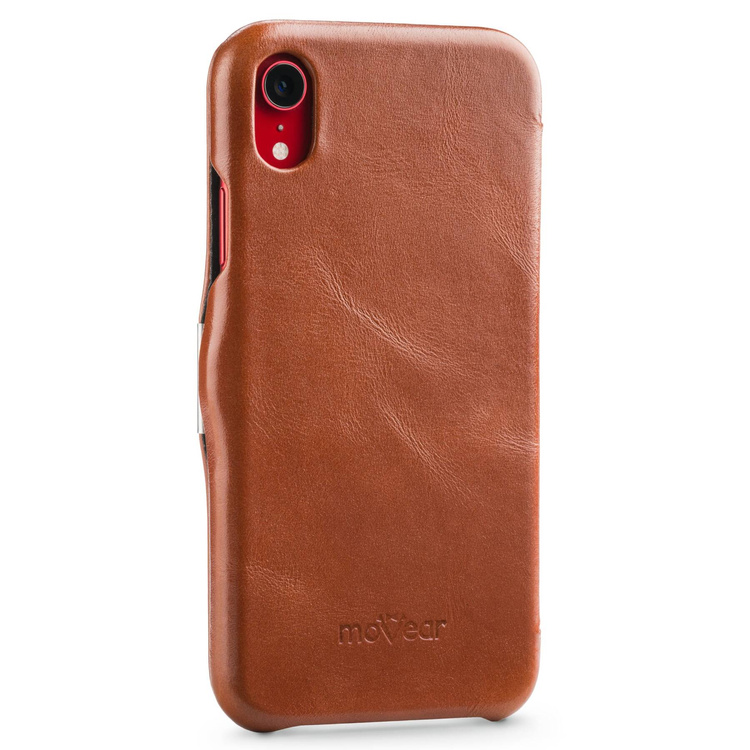 moVear flipSide C Leather case for Apple iPhone Xr (6.1") | Vintage leather (Brown)