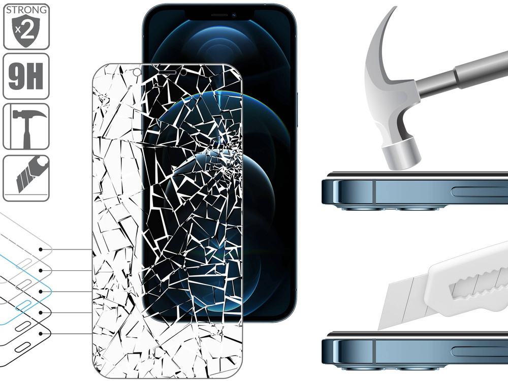 moVear GLASS mSHIELD 2.5D MATT für Apple iPhone 12 Pro Max (6.7") | (Antireflex, Handyhülle freundlich)
