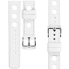 moVear Prestige R1 22mm Uhrenarmband aus Leder | Weiß, Weiß Nähte [Größen XS-XXL und Schnalle zur Auswahl]