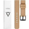 moVear Prestige C1 22mm Cappuccino Leather strap for Samsung Galaxy Watch 3 (45mm) / Watch (46mm) / Gear S3 | Cappuccino stitching [sizes XS-XXL and buckle to choose from]