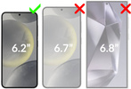 2 Stk. | moVear mBOX GLASS mSHIELD 2.5D privacy für Samsung Galaxy S25/S24 (6.2") (Anti-Spionage, mit Applikator)
