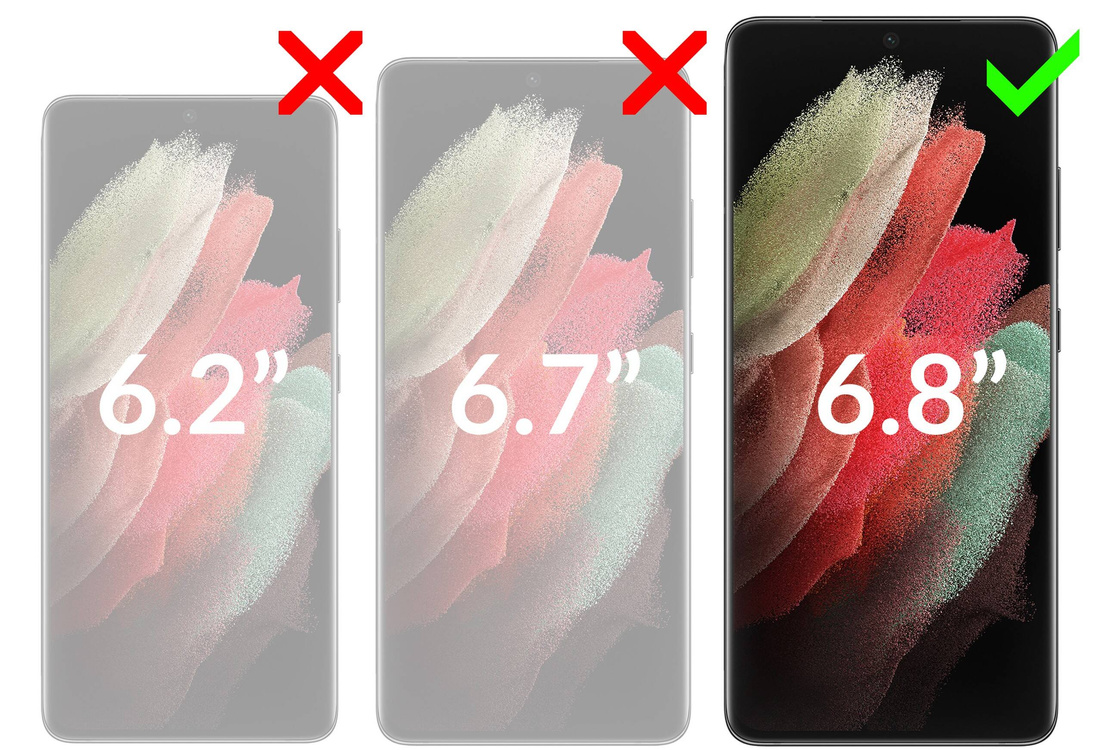 2 Stk. | moVear GLASS mSHIELD 3D für Samsung Galaxy S21 Ultra (6.8") (Vollbildschutz)