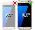 moVear flipSide S Ledertasche für Samsung Galaxy S7 edge (5.5") | Glatte Leder, Handy Hülle book type (Rot)