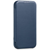 moVear flipSide 4S Leather slim case for Apple iPhone 14 Pro Max (6.7") | Smooth leather (Navy blue)